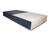 Picture of the foam core military mattress with cutaway of the nylon cover